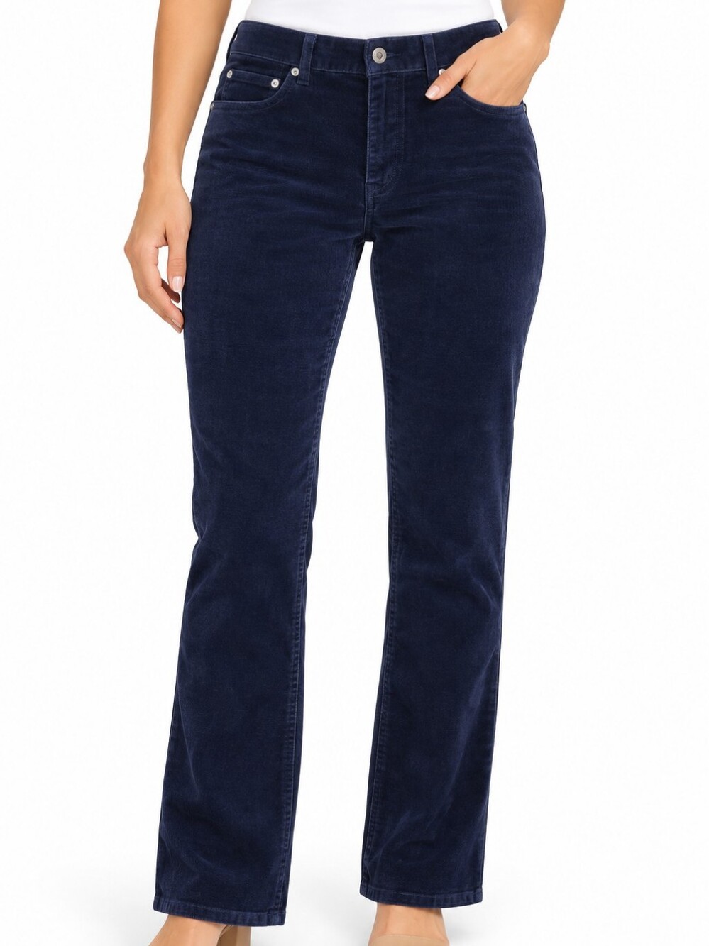 Nautica Dark Navy Wide-Leg Corduroy Jeans NWT